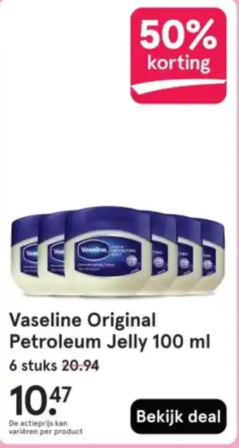 Etos Vaseline Original Petroleum Jelly aanbieding