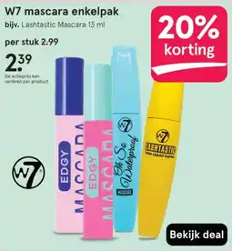 Etos W7 mascara enkelpak aanbieding