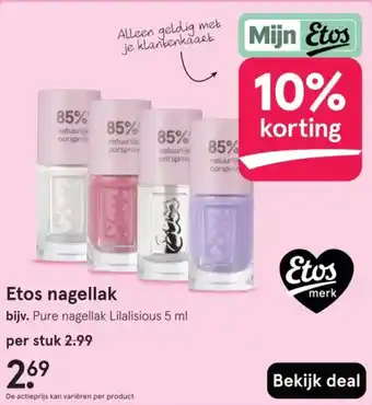 Etos Etos nagellak aanbieding