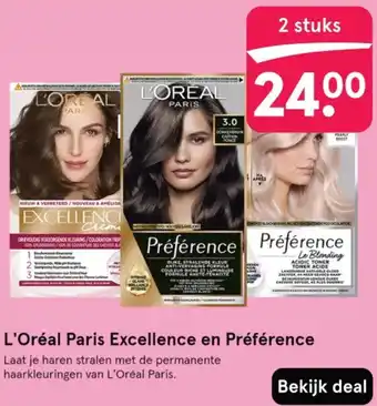 Etos L'Oréal Paris Excellence en Préférence aanbieding