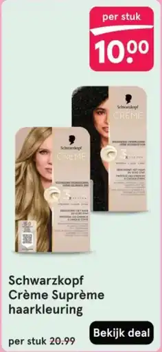 Etos Schwarzkopf Crème Suprème haarkleuring aanbieding
