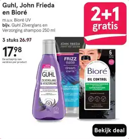 Etos Guhl, John Frieda en Bioré aanbieding