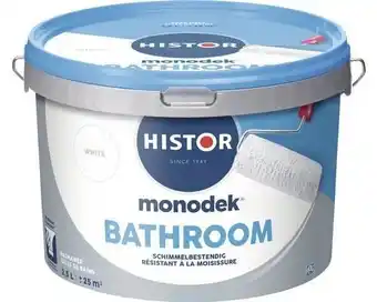 Hornbach HISTOR Monodek Bathroom Muurverf schimmelbestendig wit 2,5 l aanbieding