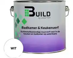 Hornbach BUILD Badkamer & keukenverf wit 2,5 l aanbieding