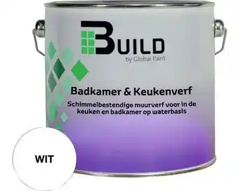 Hornbach BUILD Badkamer & keukenverf wit 2,5 l aanbieding