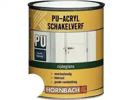 Hornbach HORNBACH PU Acryl Schakelverf kozijnen- en deurenlak zijdeglans wit 750 ml aanbieding