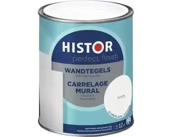 Hornbach HISTOR Perfect Finish Wandtegels lak zijdeglans wit 750 ml aanbieding