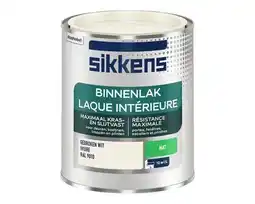 Hornbach SIKKENS Binnenlak mat gebroken wit (RAL 9010) 750 ml aanbieding