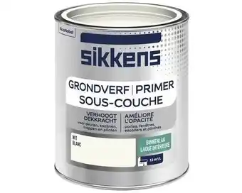 Hornbach SIKKENS Binnenlak grondverf wit 750 ml aanbieding
