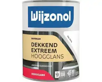 Hornbach WIJZONOL Dekkend extreem hoogglanslak RAL 9016 750 ml aanbieding