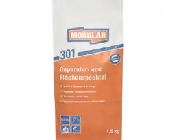 Hornbach MODULAN 301 Reparatie- en uitvlakspachtel binnen medium 1,5 kg aanbieding