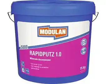 Hornbach MODULAN 5000 Rapidputz korrelgrootte 1,0 mm 15 kg aanbieding