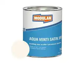 Hornbach MODULAN 6220 Aqua Venti Satin 3-in-1 zijdeglans lak crèmewit RAL 9001 750 ml aanbieding