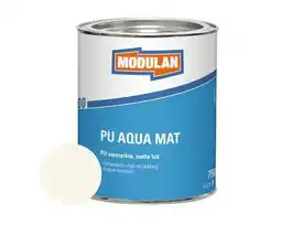 Hornbach MODULAN 6200 PU Aqua Mat matte lak zuiver wit RAL 9010 750 ml aanbieding