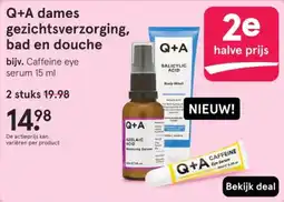 Etos Q+A dames gezichtsverzorging, bad en douche aanbieding