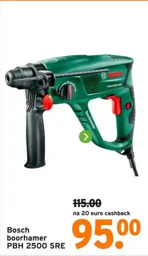 GAMMA Bosch boorhamer PBH 2500 SRE aanbieding