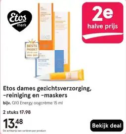 Etos Etos dames gezichtsverzorging, reiniging en maskers aanbieding