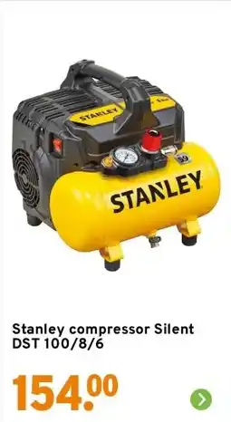 GAMMA Stanley compressor Silent DST 100/8/6 aanbieding