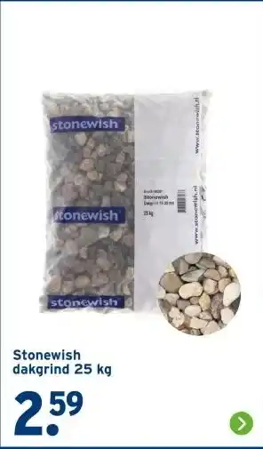 GAMMA Stonewish dakgrind 25 kg aanbieding