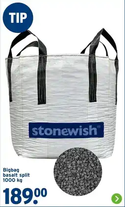 GAMMA Bigbag basalt split 1000 kg aanbieding