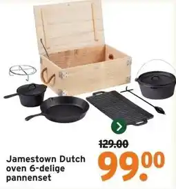 GAMMA Jamestown Dutch oven 6-delige pannenset aanbieding