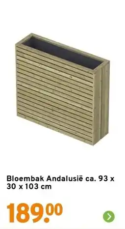 GAMMA Bloembak Andalusië ca. 93 x 30 x 103 cm aanbieding