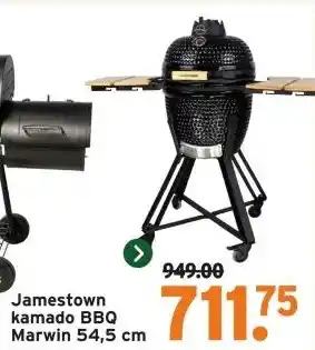 GAMMA Jamestown kamado BBQ Marwin 54,5 cm aanbieding
