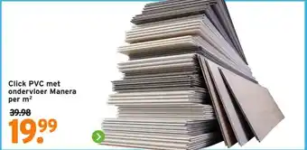 GAMMA Click PVC met ondervloer Manera aanbieding
