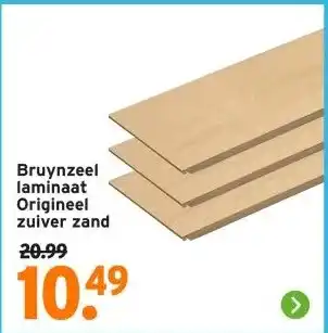 GAMMA Bruynzeel laminaat Origineel zuiver zand aanbieding