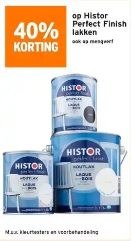 GAMMA 40% korting op Histor Perfect Finish lakken aanbieding
