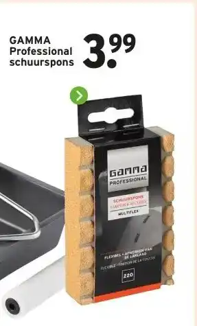 GAMMA GAMMA Professional schuurspons aanbieding