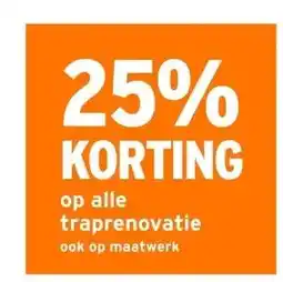 GAMMA 25% KORTING op alle traprenovatie ook op maatwerk aanbieding