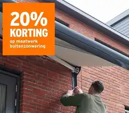 GAMMA 20% KORTING op maatwerk buitenzonwering aanbieding