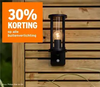 GAMMA 30% KORTING op alle buitenverlichting aanbieding
