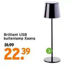 GAMMA Brilliant USB buitenlamp Xaana aanbieding