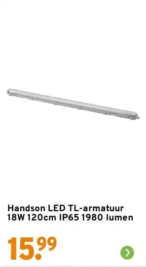 GAMMA Handson LED TL-armatuur 18W 120cm IP65 1980 lumen aanbieding