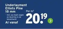 GAMMA Underlayment Elliots Pine aanbieding