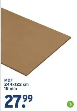 GAMMA MDF 244x122 cm 18 mm aanbieding