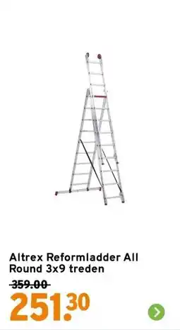 GAMMA Altrex Reformladder All Round 3x9 treden aanbieding