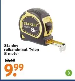 GAMMA Stanley rolbandmaat Tylon 8 meter aanbieding