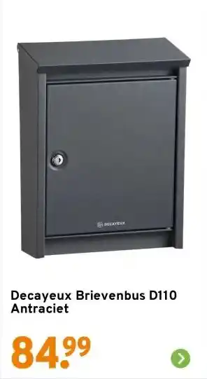 GAMMA Decayeux Brievenbus D110 Antraciet aanbieding