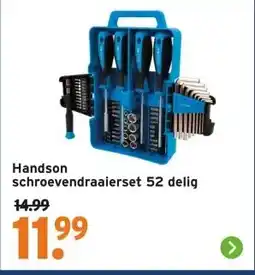 GAMMA Handson schroevendraaierset 52 delig aanbieding