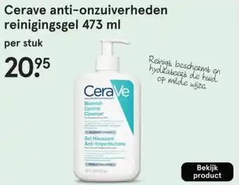 Etos Cerave anti onzuiverheden reinigingsgel aanbieding
