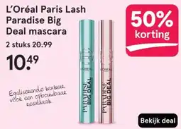 Etos L'Oréal Paris Lash Paradise Big Deal mascara aanbieding