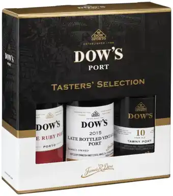 Gall & Gall Dow's Port Tasters' Selection Cadeaupakket 15CL Port en sherry aanbieding