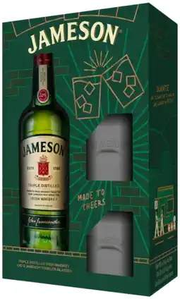 Gall & Gall Jameson Cadeaupakket met 2 glazen 70CL Whisky aanbieding