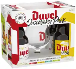 Gall & Gall Duvel Discovery Cadeauverpakking 4X33CL Cadeau aanbieding