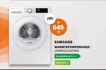 Expert Samsung DV90DG52A0TEEN aanbieding