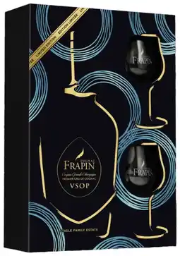 Gall & Gall Frapin Cognac VSOP Cadeauverpakking met glazen 70CL Cognac & Brandy aanbieding