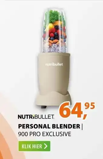 Expert Nutribullet 900 PRO EXCLUSIVE Beige aanbieding